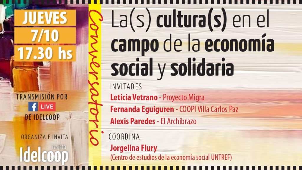 Idelcoop presenta un conversatorio cultural