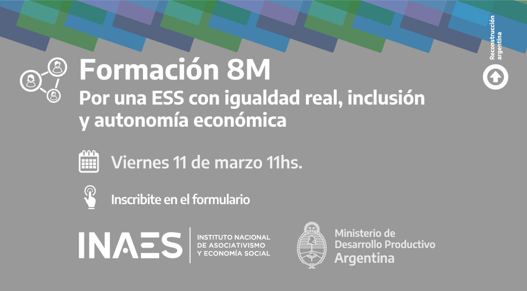 INAES formará en género e inclusión