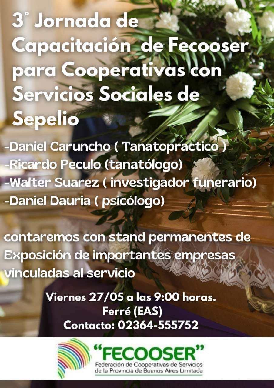 FECOOSER: nueva capacitación sobre servicios de sepelio para cooperativas