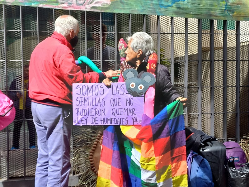 Organizaciones sociales y ambientales se manifestaron por la Ley de Humedales consensuada