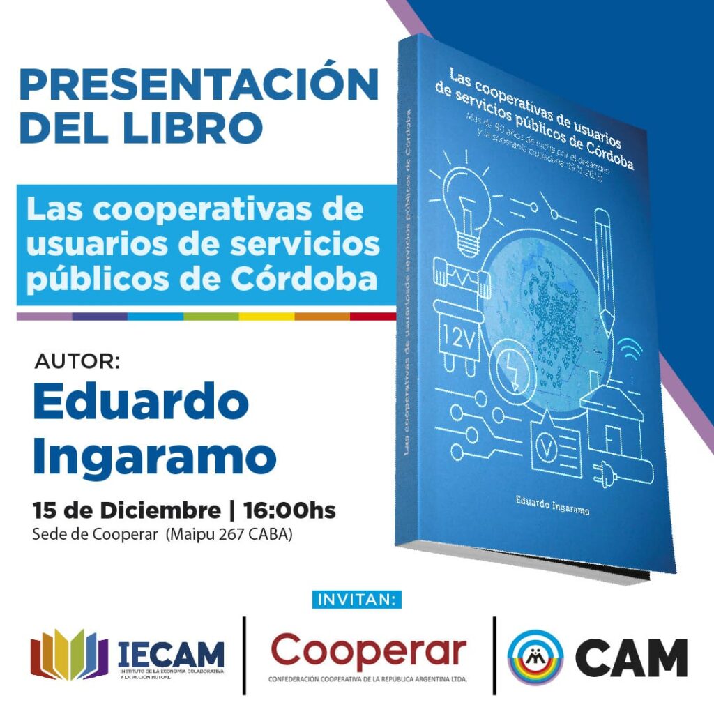 Presentan libro de las cooperativas de servicios cordobesas