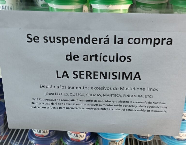 David vs Goliat: el supermercado cooperativo que se plantó contra La Serenísima