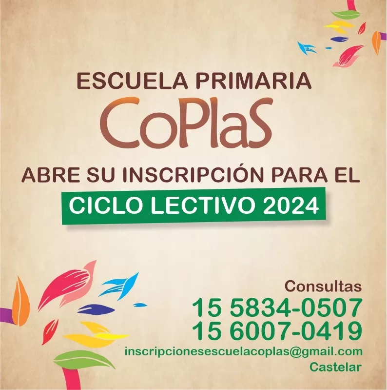 Un sueño educativo hecho realidad: CoPlaS abrió las inscripciones para el ciclo lectivo 2024