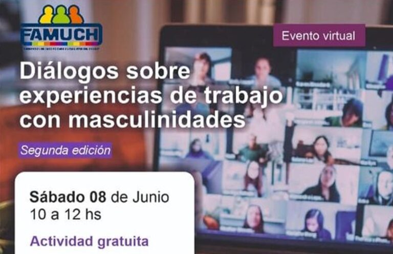 Famuch invita al encuentro virtual "Diálogos sobre experiencias de trabajo con masculinidades"